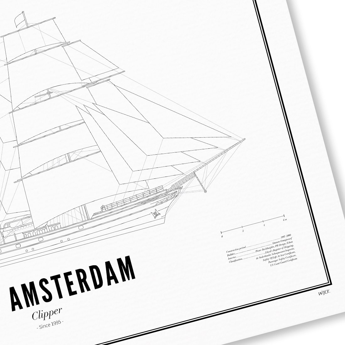 Poster von Clipper Stad Amsterdam | WIJCK.